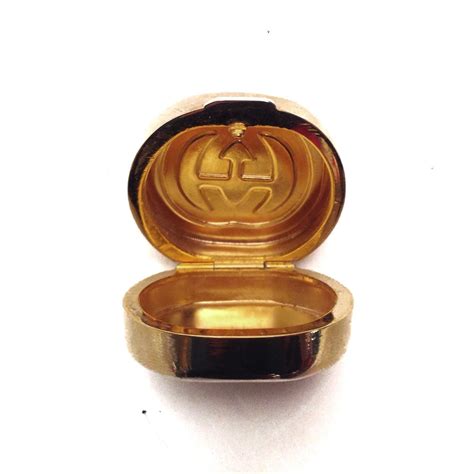 vintage gucci pill box|Rare Gucci Pill Box .